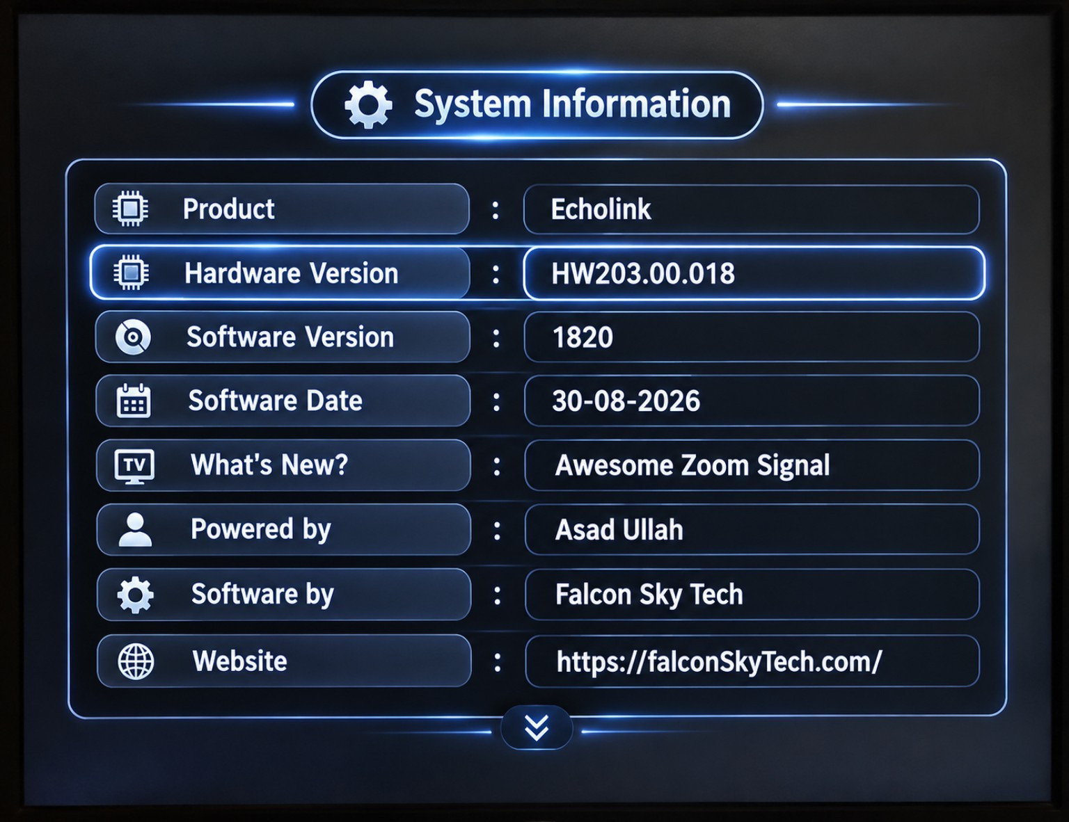 GX6605S HW203 system information